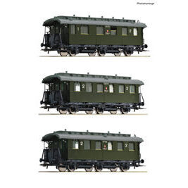 H0 3er-Set Personenwagen PKP