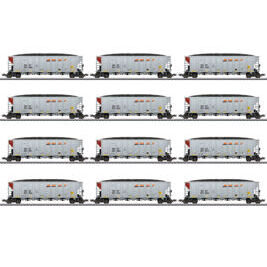 H0 6er-Set Hopper Car BNSF