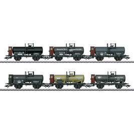 H0 6er-Set Kesselwagen KPEV