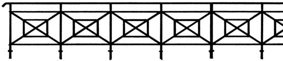 Gitter für Brücken 84 cm