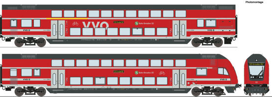 H0 2er-Set Doppelst. DB DC+D