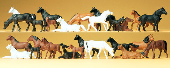 H0 Pferde, 26 Figuren