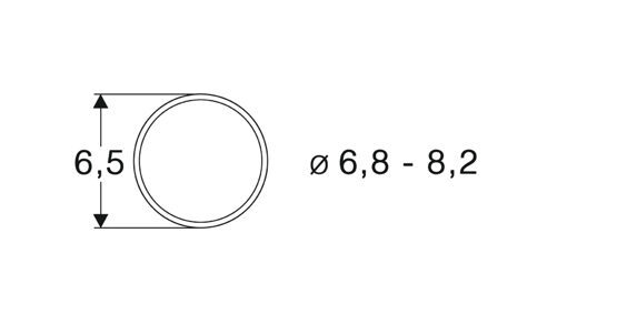 Haftrings 10Stk.6,8 bis 8,2mm