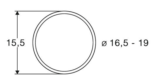 Haftrings.10Stk.16,5 bis 19mm