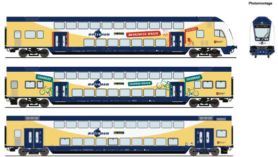 H0 3er-Set DoSt metronom DC+D