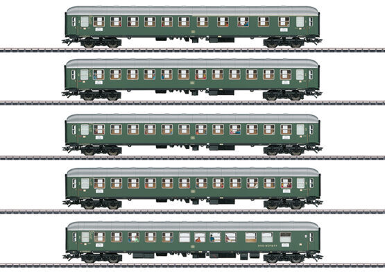 H0 5er-Set Personenwagen DB