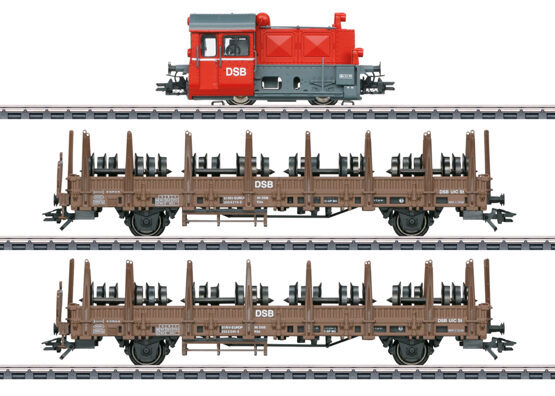 H0 Köf+Wagen DSB AC+S