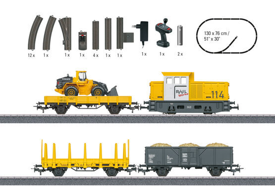 H0 DHG300 Baustelle-Set AC+D