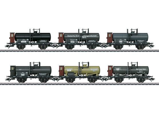 H0 6er-Set Kesselwagen KPEV