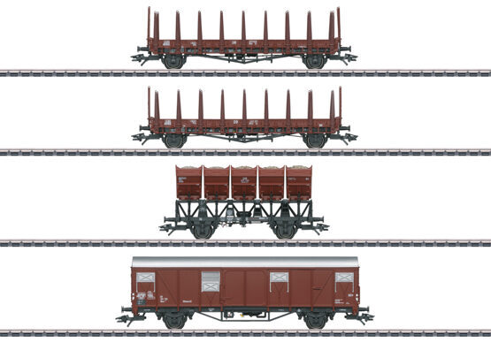 H0 4er-Set Güterwagen DB