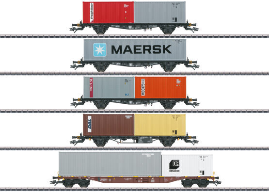 Containerwagen-Set(5 Wagen)DB