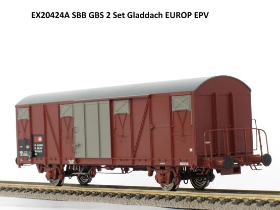 SBB 2er-Set Güterwagen Gbs 01