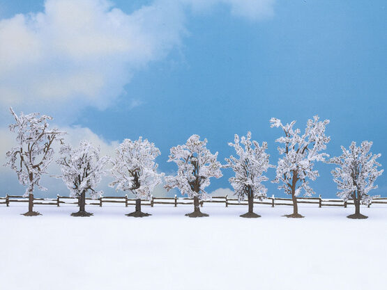 Winter-Bäume, 7 Stück